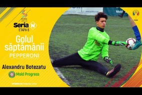 (Golul săptămânii Pepperoni) Alexandru Botezatu, Mold Progress (Etapa 6, 01.12.19) Seria Națională 2019-20